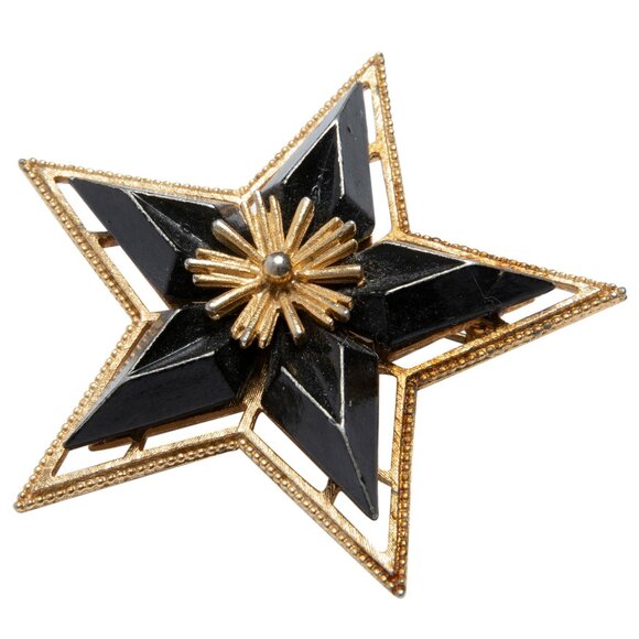 Charles Frederick Worth (France) Vintage Morning Star Brooch - Picture 2 of 2